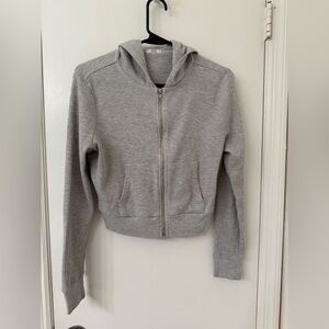 Ardene Zip Up Sweatshirt -‎ Gray Size M